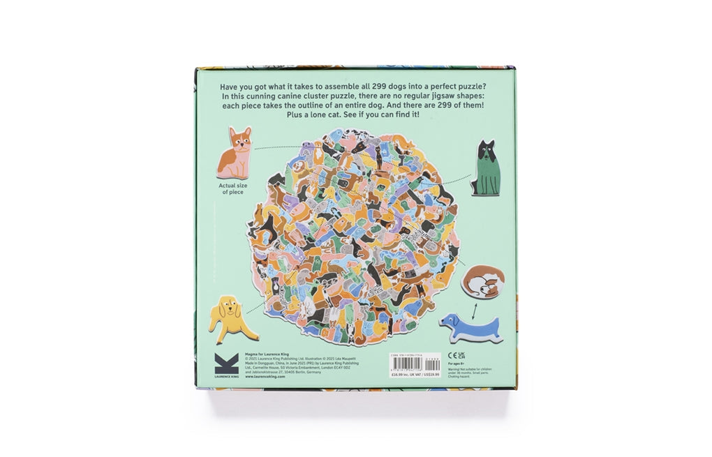 299 Dogs and a Cat 300 Piece Cluster Puzzle