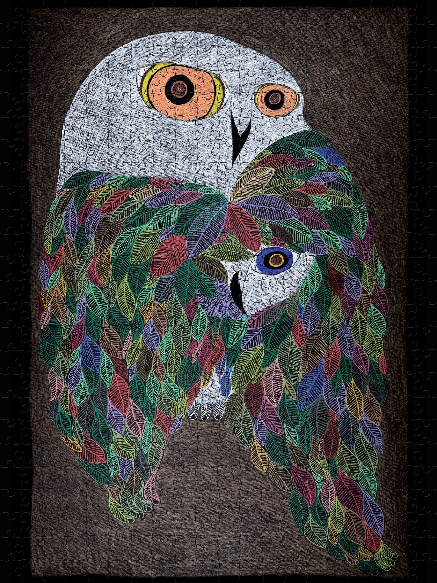 Colourful Wild Owl 500 Piece Puzzle