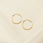 Gold-Filled Infinity Hoops