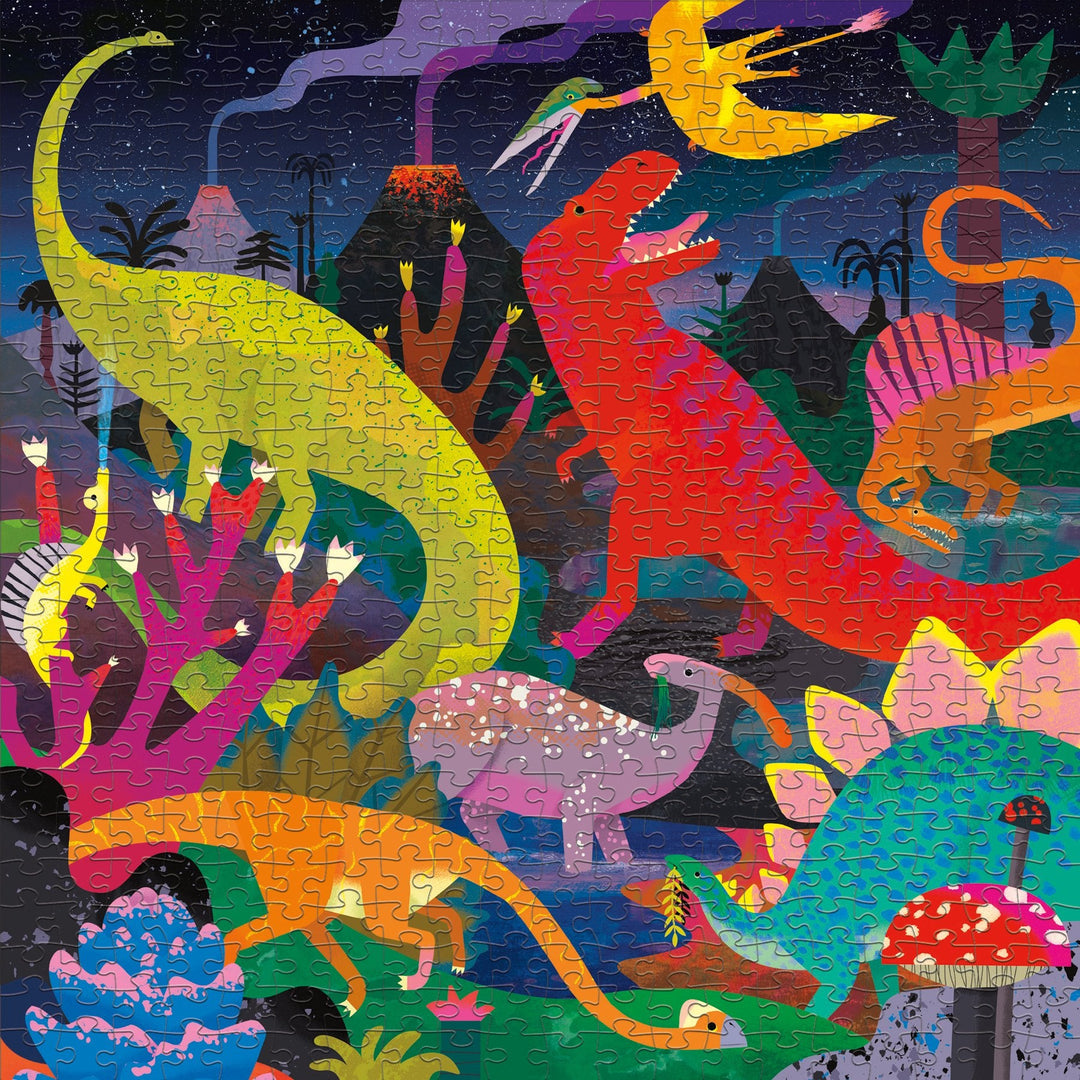 Dinosaurs Illuminated Glow in the Dark Puzzle