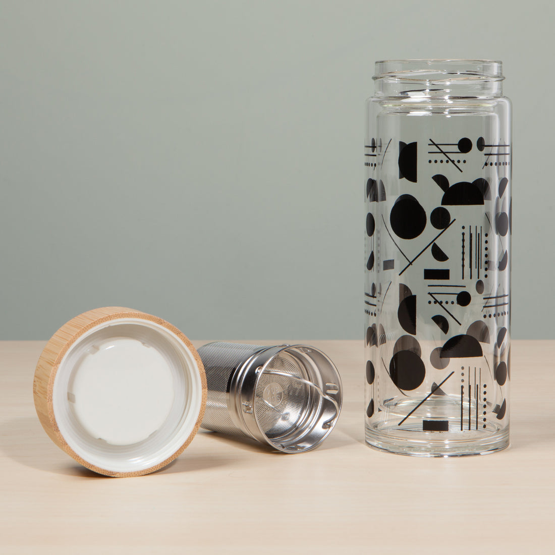 Domino Glass Tea Infuser