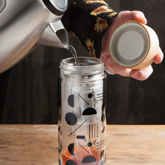 Domino Glass Tea Infuser