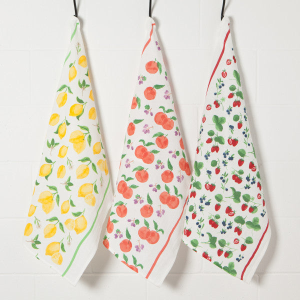 Fruit Salad Floursack Dish Towel Set